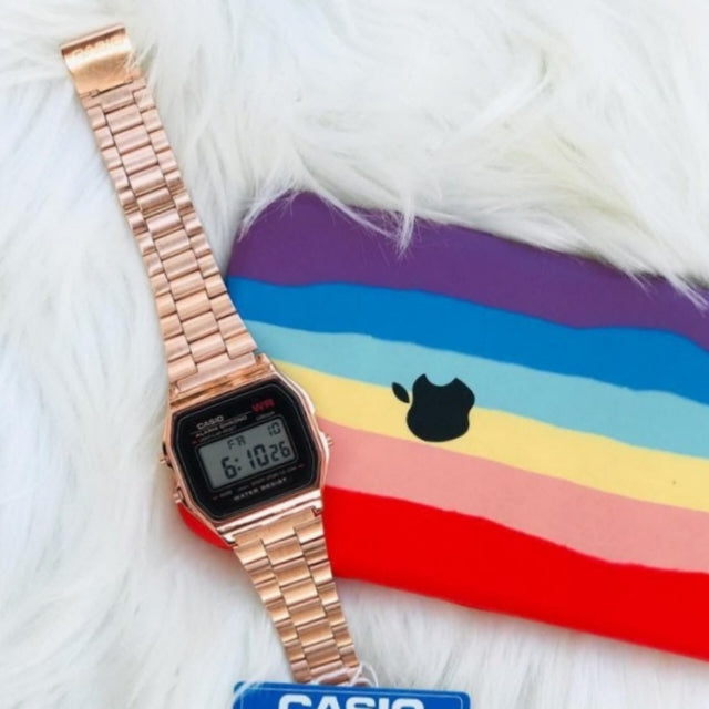 UNISEX VINTAGE DIGITAL STAINLESS STEEL WATCH