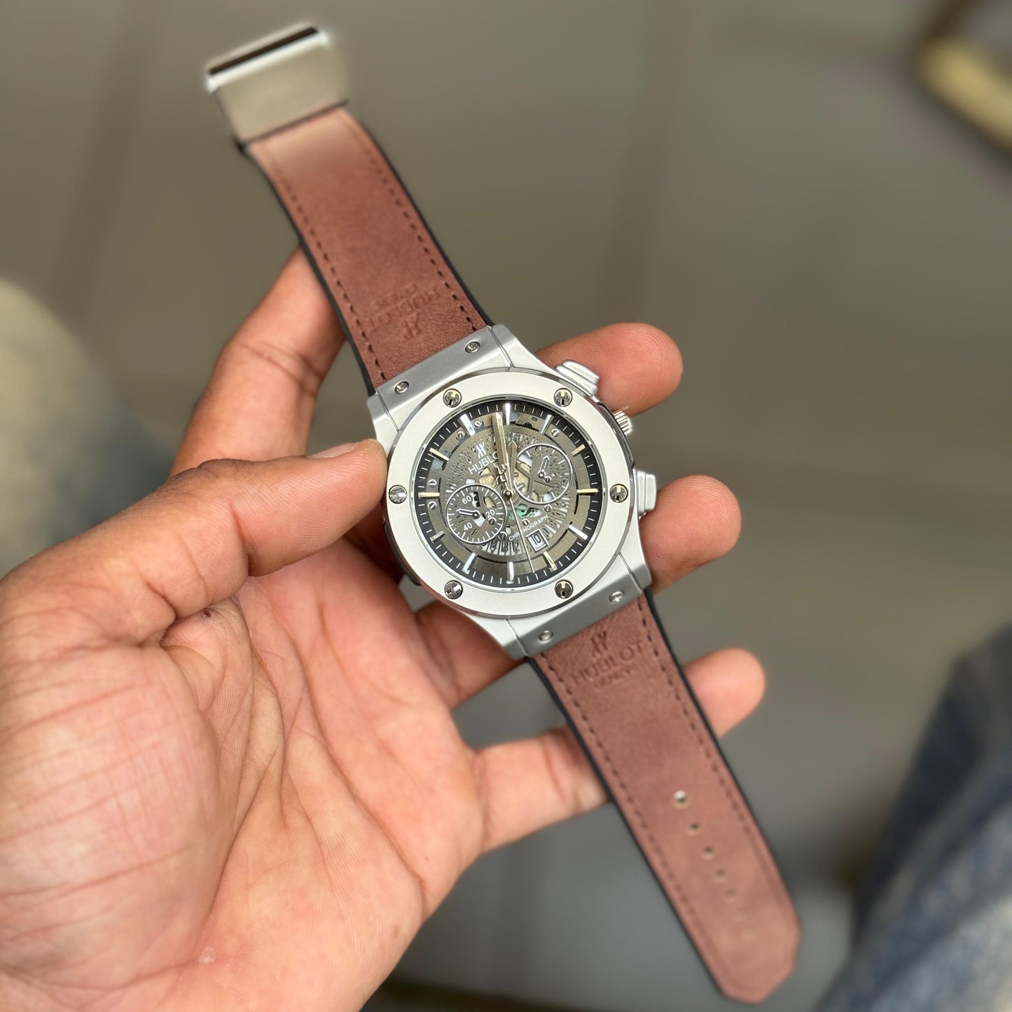 HUBLO 7A LEATHER STRAP