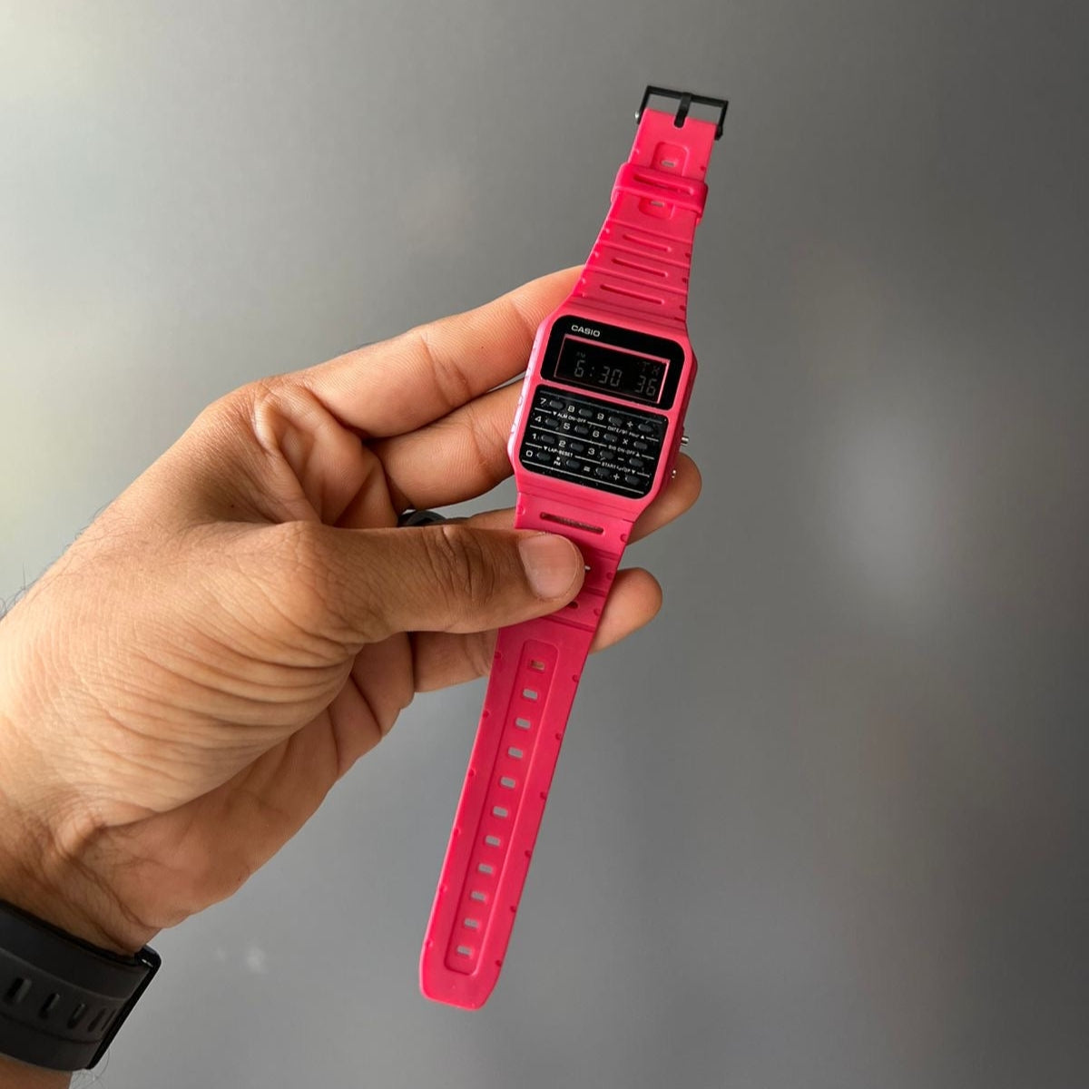 CALCULATOR RESIN STRAP WATCH