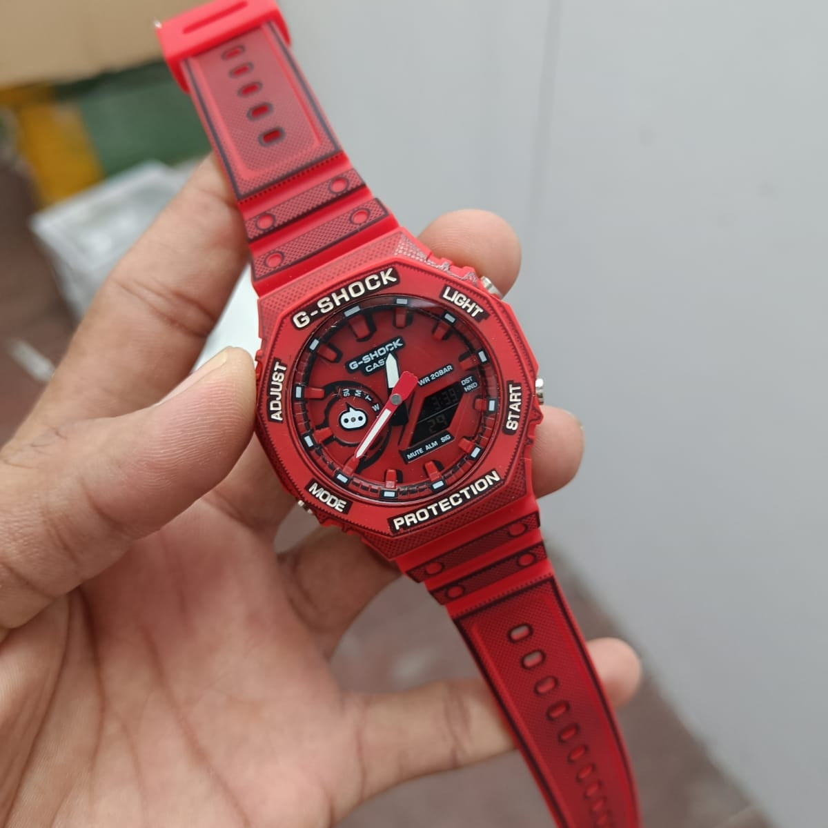 GGA-2100-PREMIUM MAAANGA EDITION DUAL TIME RESIN STRAP WATCH