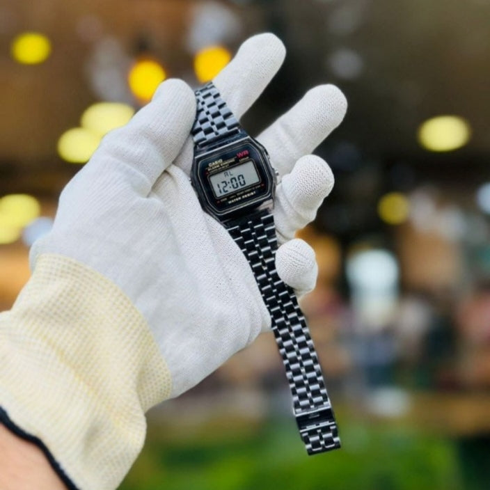 UNISEX VINTAGE DIGITAL STAINLESS STEEL WATCH