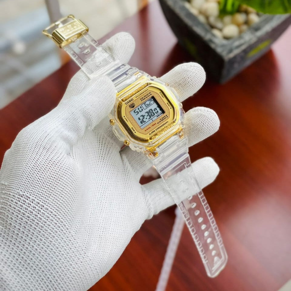 DIGITAL DIAL TRANSPARENT STRAP UNISEX WATCH