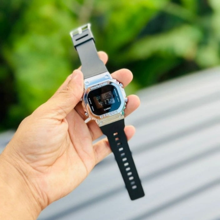 GG-SHOCK DIGITAL BLACK METAL FRAME WATCH