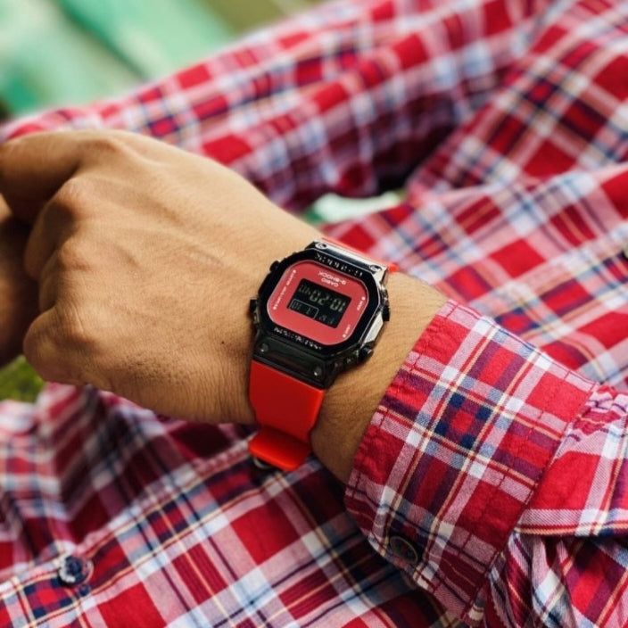 GG-SHOCK DIGITAL BLACK METAL FRAME WATCH