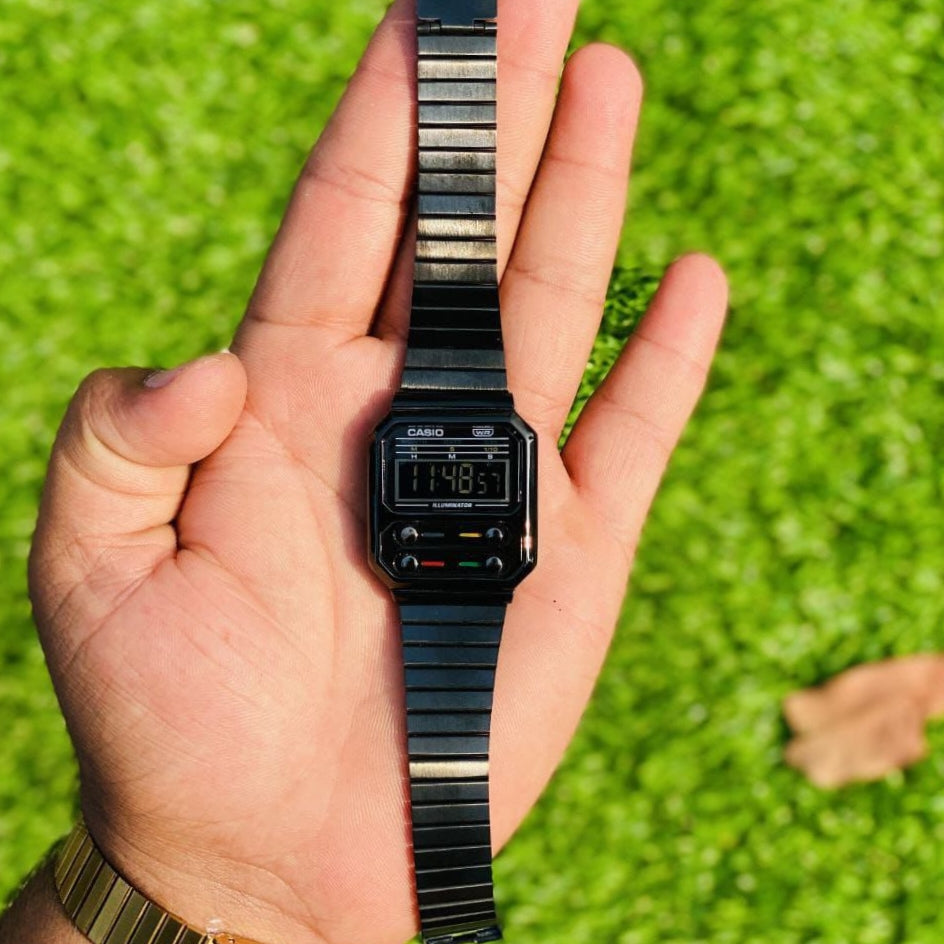 VINTAGE BUTTON DIGITAL UNISEX WATCH