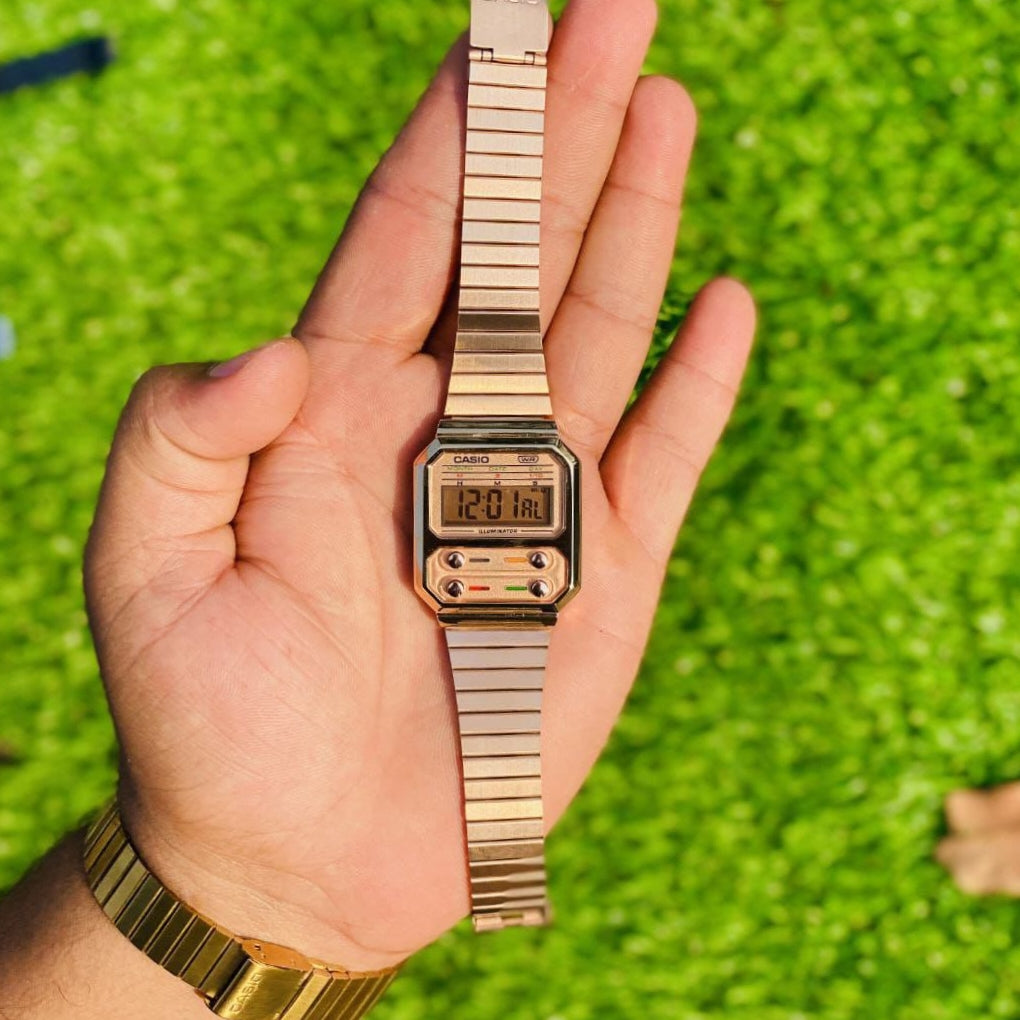 VINTAGE BUTTON DIGITAL UNISEX WATCH