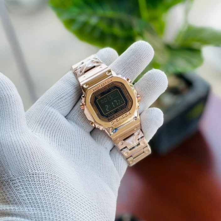 DIGITAL BLACK DIAL MEM WATCH STAINLESS STEEL STRAP