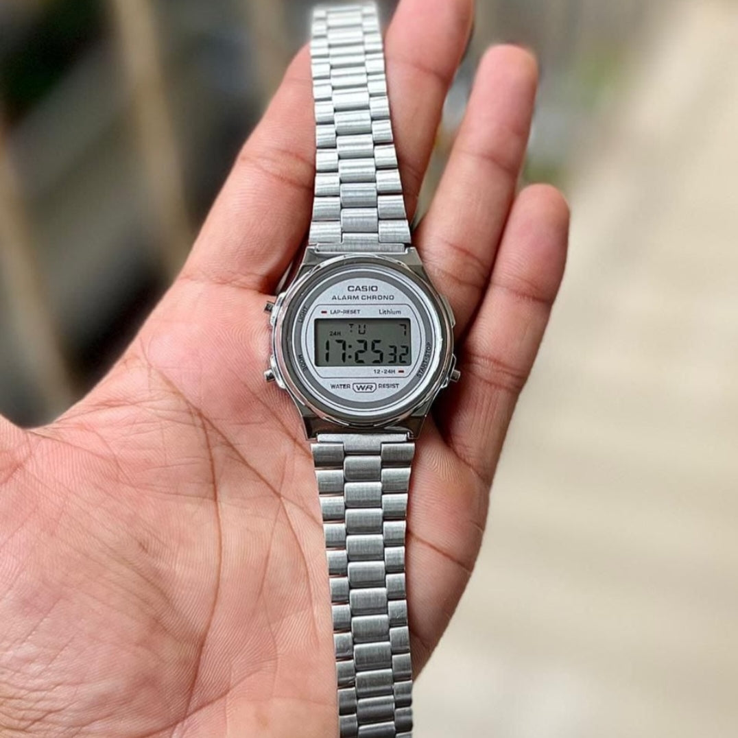 VINTAGE CHAIN ROUND STAINLESS STEEL UNISEX WATCH