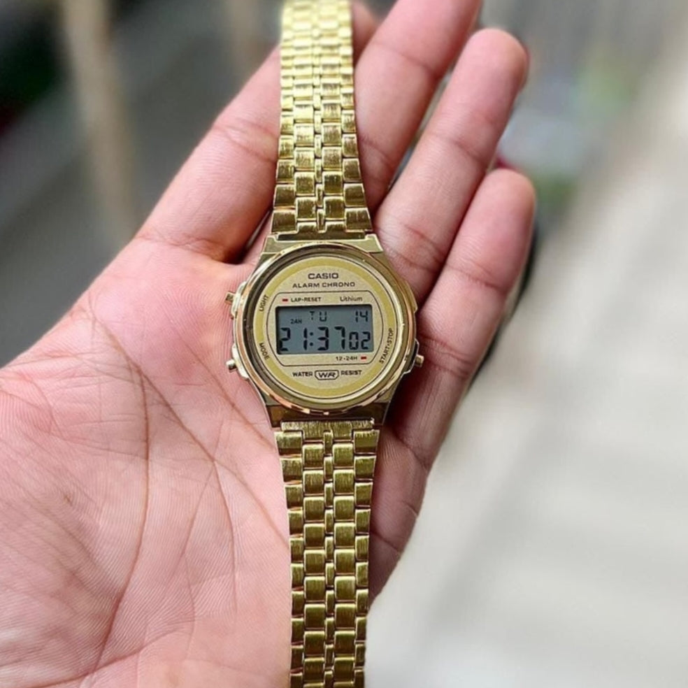 VINTAGE CHAIN ROUND STAINLESS STEEL UNISEX WATCH