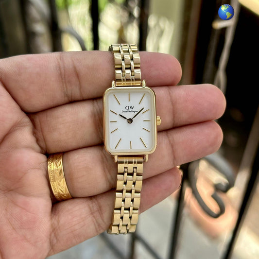 DWD STAINLESS STEEL GOLD WATCH